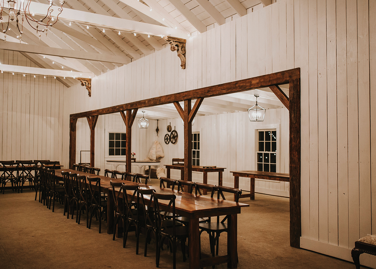 Fiddlers Green Wedding venue photoshoot inside barn