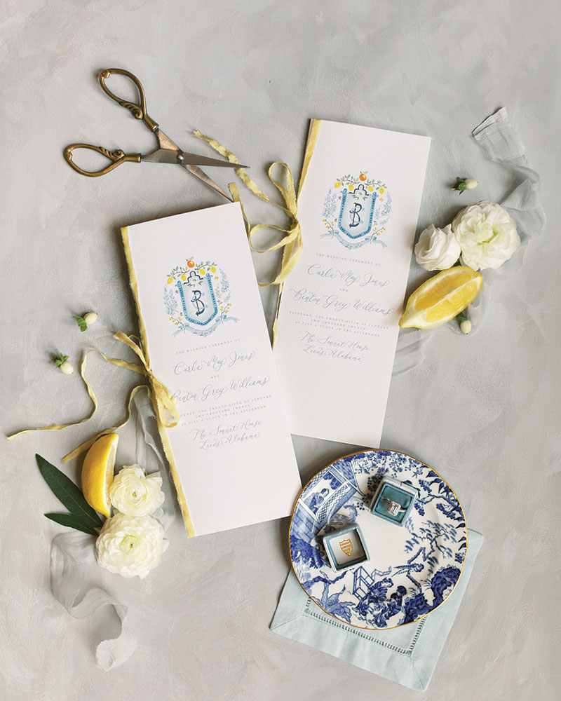 southern wedding country invitation toile