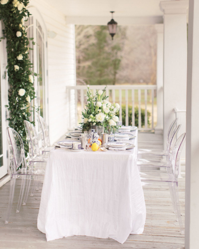 southern wedding country tablescape decor