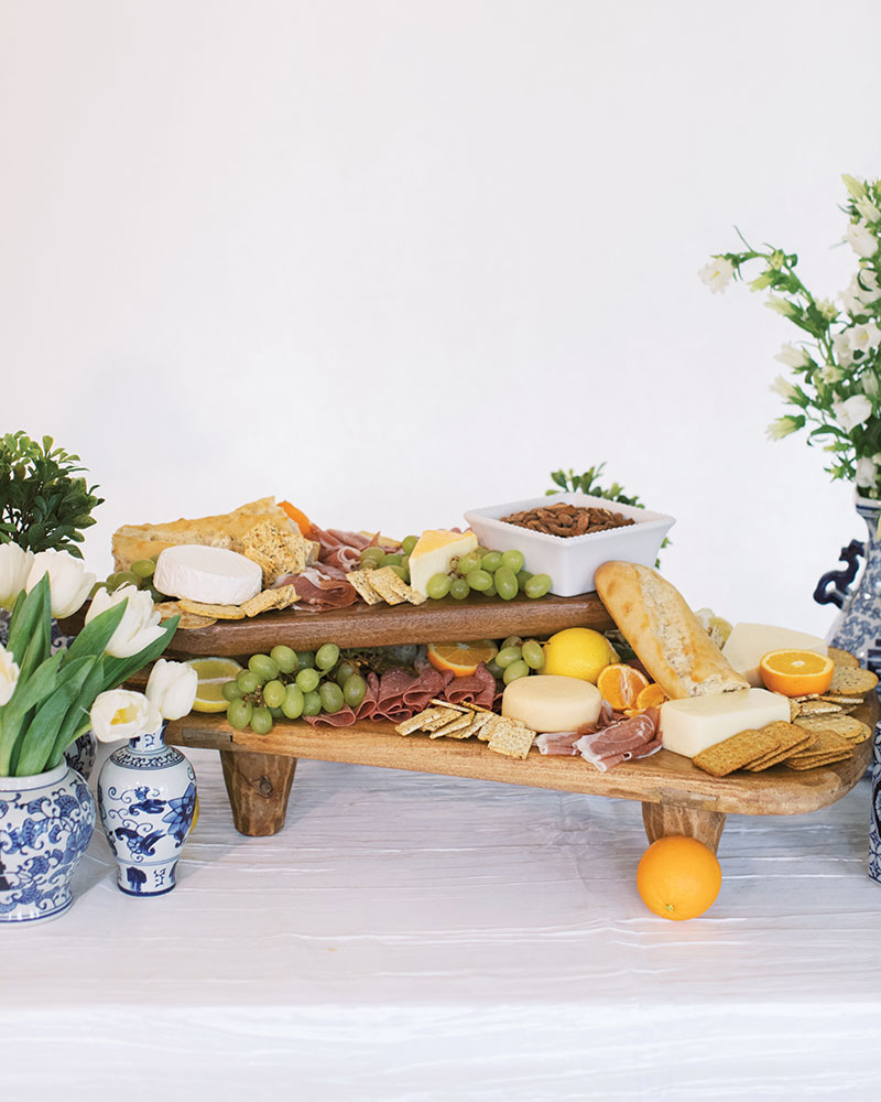 southern wedding country food table charcuterie