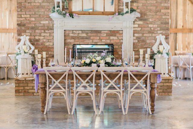 lemon and lavender wedding theme tablescape french country